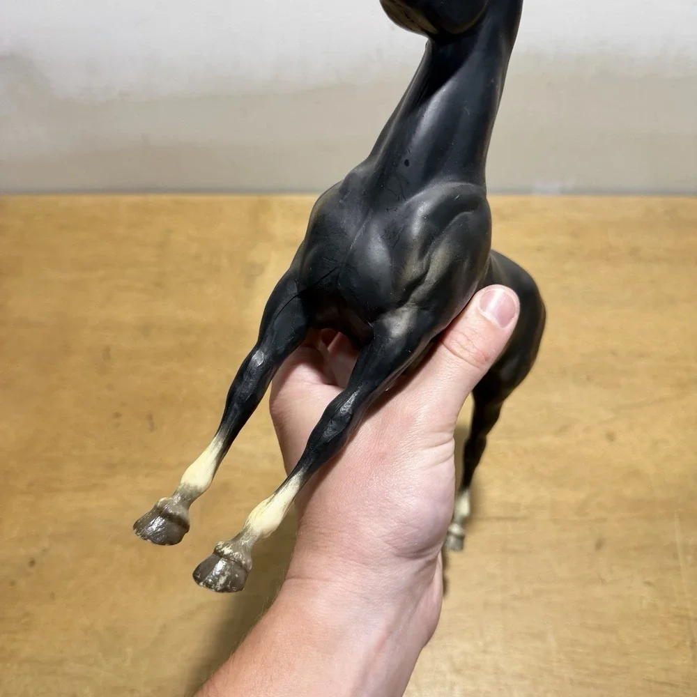 Vintage Breyer Morgan Stallion #48 Black Stretch Model Horse Traditional Cm